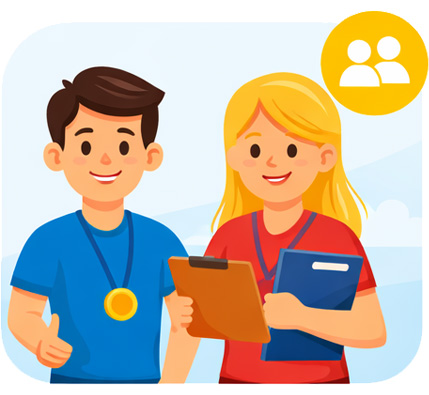 Tapasztalt edzők és oktatók